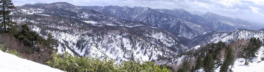 檜高山から西方面の展望