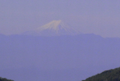 富士山を遠望する