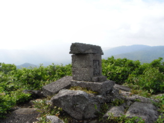 山頂の石祠